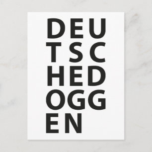 Tippfehler: Deutsche Dogge Postkarte