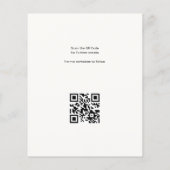 Tippfehler-QR-Code Kostenlose Torte Hochzeit Termi Flyer (Hinten)