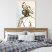 Tippoo Sultan (1749-99) Platte von "Picturesque Sc Leinwanddruck (Insitu (Schlafzimmer))