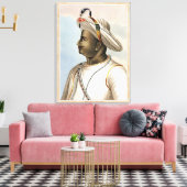 Tippoo Sultan (1749-99) Platte von "Picturesque Sc Leinwanddruck (Insitu (Wohnzimmer))