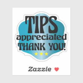 Tipps Dankeschön Aufkleber