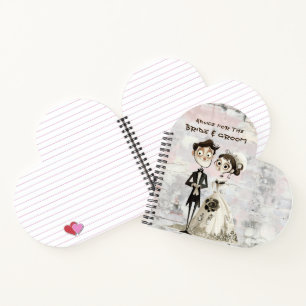 Tipps für das gotische Brautpaar Notizblock