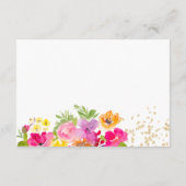 Tipps für den Abschluss von Hand Painted Floral Begleitkarte (Rückseite)