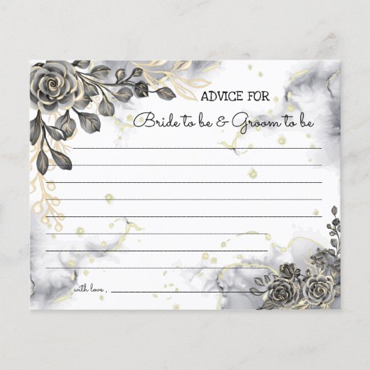 Tipps für die schwarzen Rose für die Brautparty-Ka Flyer (Vorne)