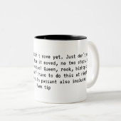 Tipps für Schach Zweifarbige Tasse (VorderseiteRechts)