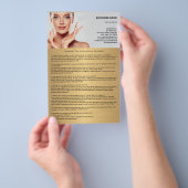 Tipps nach einer Gesichtsbehandlung Flyer (Handgriff)