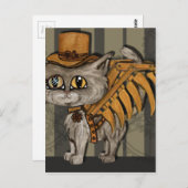 Tipps Steampunk Cat Fairy Postkarte (Vorne/Hinten)
