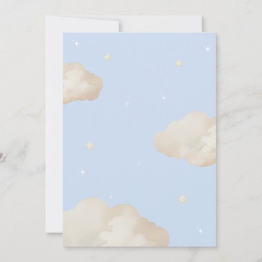 Tipps Teddy Bear Baby Shower Game Einladung (Rückseite)