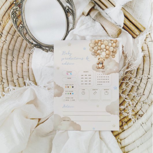 Tipps Teddy Bear Baby Shower Game Einladung