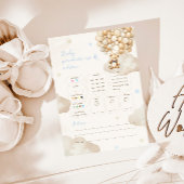 Tipps Teddy Bear Baby Shower Game Einladung