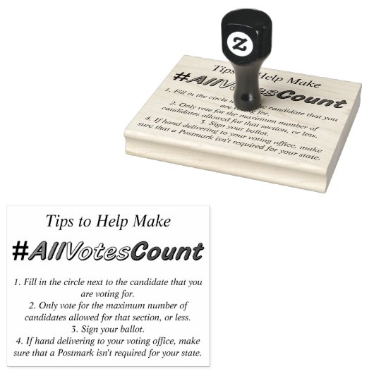 Tipps, um sicherzustellen, dass alle Stimmen die B Gummistempel (Stempel)