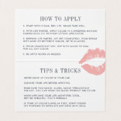 Tipps und Tricks für Pastel Watercolor Lip Distrib Visitenkarten (Innenseite Aufgefaltet)