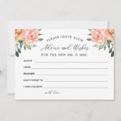 Tipps und Wünsche für Blüten und Gold Dankeskarte (Vorderseite)