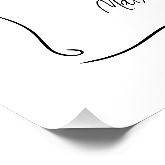 Tipps und Wünsche für den Schwarzweiß-Abschluss Poster (Ecke)