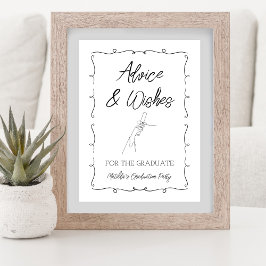 Tipps und Wünsche für den Schwarzweiß-Abschluss Poster