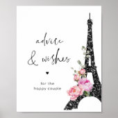 Tipps und Wünsche für Neueinsteiger im Eiffelturm Poster (Vorne)