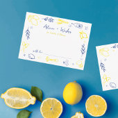 Tipps und Wünsche zu handgezeichneten italienische Begleitkarte