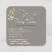 Tipps zu Gray Spray Tan Aftercare Quadratische Visitenkarte (Vorderseite)