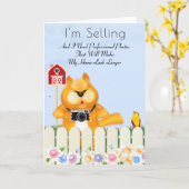 Tipps zu Vogel- und Katzenfotografen | Neue Zuhaus Karte (Gelbe Blume)