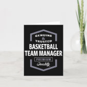 Tipps zum Logo-Geschenk für Basketball Team Manage Karte (Vorderseite)