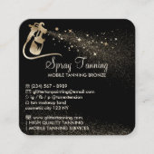 Tipps zum Spray Tan Aftercare Quadratische Visitenkarte (Vorderseite)