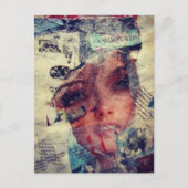 Tipps zur Abstrakten Collage der Mixed-Media-Mode Postkarte (Vorderseite)