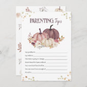 Tipps zur Blumenelternschaft, Ratschläge für neue Mitteilungskarte (Vorne/Hinten)