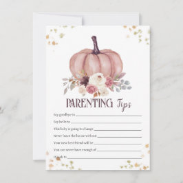 Tipps zur Blumenerziehung, Beratung der Eltern Mitteilungskarte