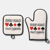 Tipps zur Live-Play-Bridge für vier Card-Anzug Spa Ofenhandschuh & Topflappen-Set (Vorderseite)