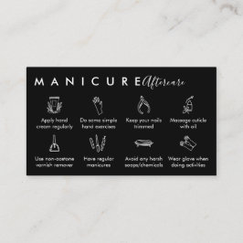 Tipps zur Schwarzen Top-Maniküre Visitenkarte