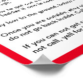 Tipps zur Sicherheit von Hunden im niedlichen Dalm Poster (Ecke)