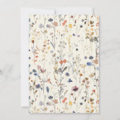 Tipps zur Wildblume von Babydusche Einladung (Rückseite)