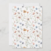 Tipps zur Wildblume von Babydusche Einladung (Rückseite)