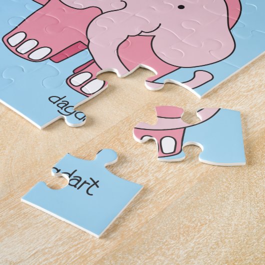 Tippy Toes Elephant Big Piece Puzzle (Seite)
