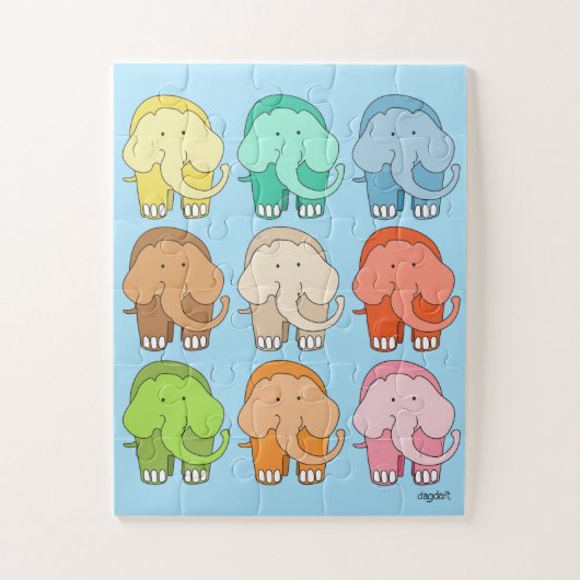 Tippy Toes Elephant Big Piece Puzzle (Vertikal)