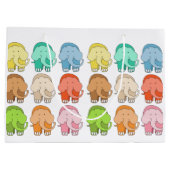 Tippy Toes Elephant Große Geschenktüte (Rückseite)
