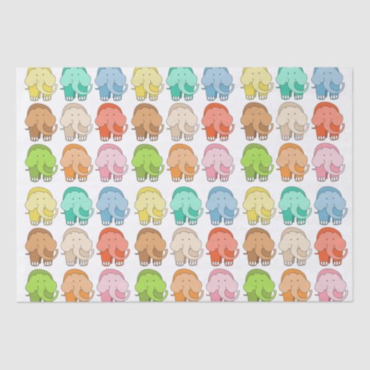 Tippy Toes Elephant Seidenpapier (Vorderseite)