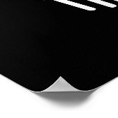 Tippy Toest Funny Tippy Toast Pun Dark BG Poster (Ecke)