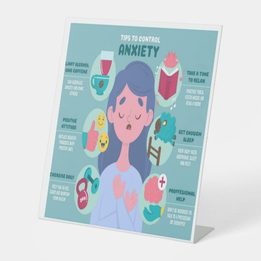 Tips to control anxiety sockelschild (Vorderseite)