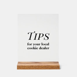 Tips-Zeichen Acrylschild