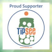 TipSee Supporter Window Decal Fensteraufkleber (Blatt 3)