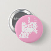 Tipsie, Betrunken rosa Elefant Button (Vorne & Hinten)