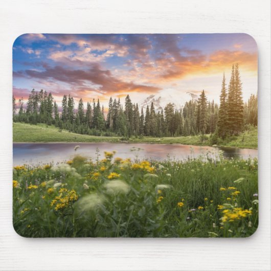 Tipsoo See vom Mount Rainier Mousepad (Vorne)