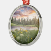 Tipsoo See vom Mount Rainier Ornament Aus Metall (Links)