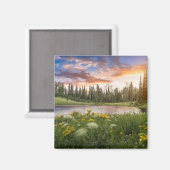 Tipsoo See von Mt.Rainier Magnet (Vorderseite/Rückseite)