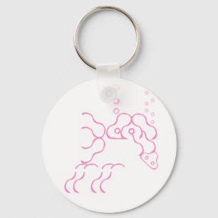 Tipsy, Betrunken Pink Elephant Button Schlüsselanh Schlüsselanhänger