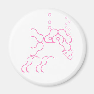 Tipsy, Betrunken rosa Elefantenmagnet Magnet