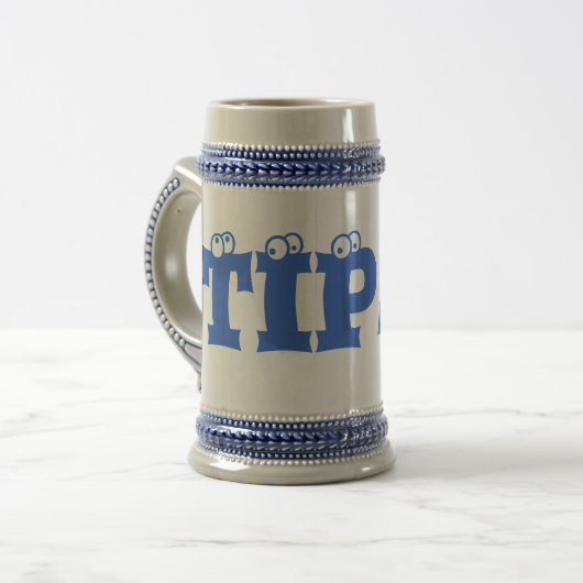 TIPSY BIERGLAS (Vorderseite Links)