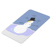 Tipsy der Schneemann Magnet (Linke Seite)