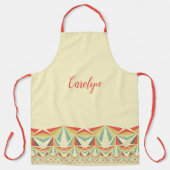Tipsy-Dreiecke Vintage Farben - personalisiert Schürze (Vorderseite)